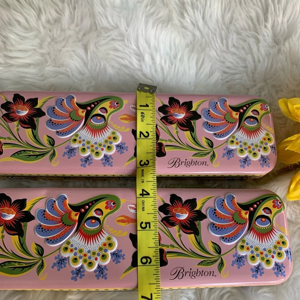 BRIGHTON Bird design rectangle Storage tins(2) VVGUC+++